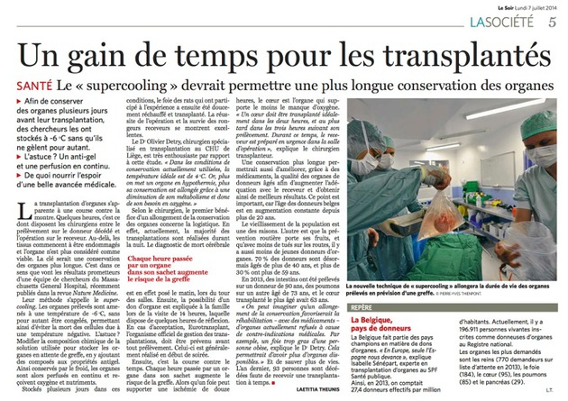 Un Gain De Tps Pour Les Transplantes
